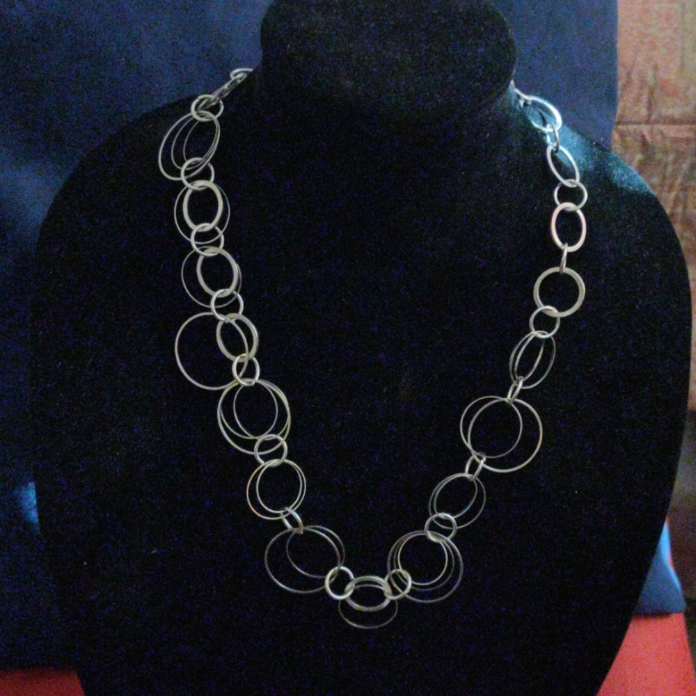 Woman's Silver chained Necklace